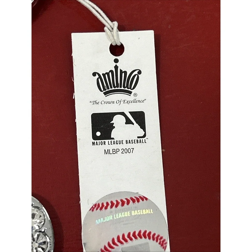 St Louis Cardinals Keychain Rhinestone St. L. Emblem Team‎ Color Baseball 2007